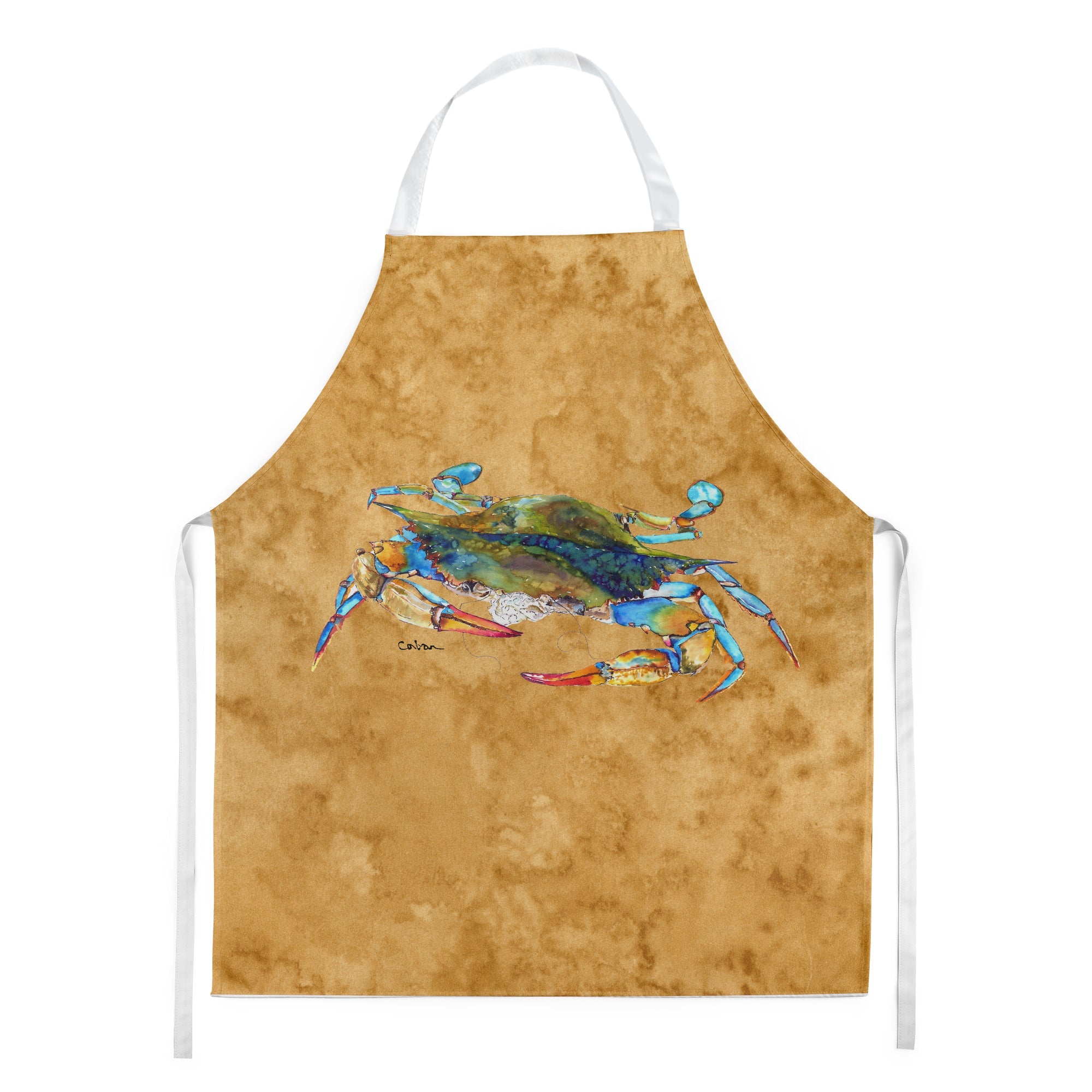 Crab Apron Cooking Kitchen Server Baking Crafts Gardening for Adult Women Men, Unisex, Large, Multicolor