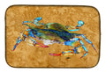 Crab Dish Drying Mat Absorbent Dish Drying Mat Pad for Kitchen Counter Dish Drainer Mat for Countertop, 14 x 21", Multicolor