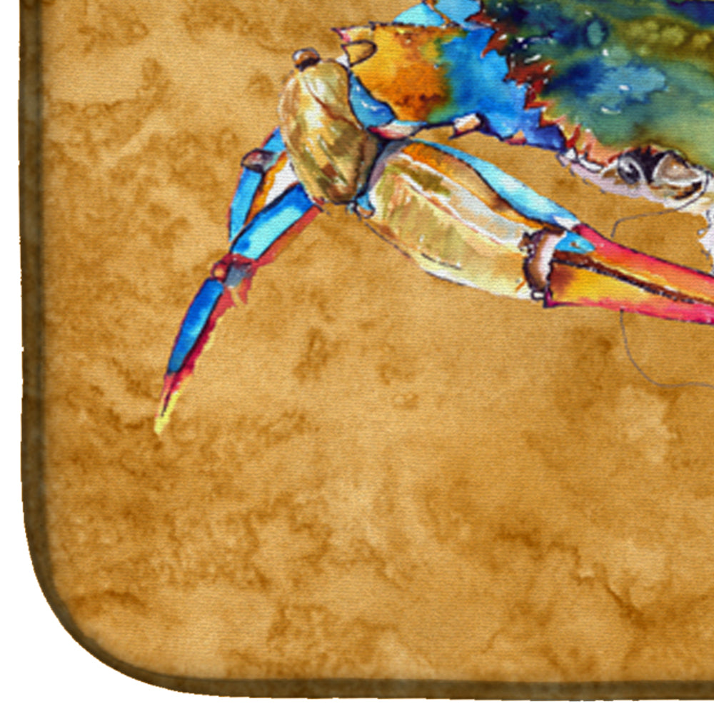 Crab Dish Drying Mat Absorbent Dish Drying Mat Pad for Kitchen Counter Dish Drainer Mat for Countertop, 14 x 21", Multicolor