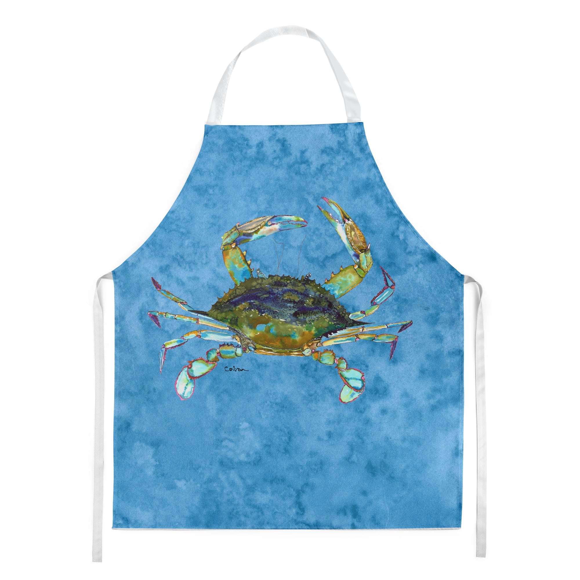 Crab Apron Cooking Kitchen Server Baking Crafts Gardening for Adult Women Men, Unisex, Large, Multicolor