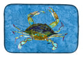 Crab Dish Drying Mat Absorbent Dish Drying Mat Pad for Kitchen Counter Dish Drainer Mat for Countertop, 14 x 21", Multicolor