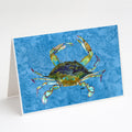 Crab Greeting Cards Pack of 8 Blank Cards with Envelopes Whimsical A7 Size 5x7