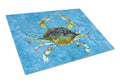 Crab Cutting Board Tempered Glass Kitchen Cutting Surface, Heat Resistant Chopping, Non-Slip Feet, Food Prep & Serving