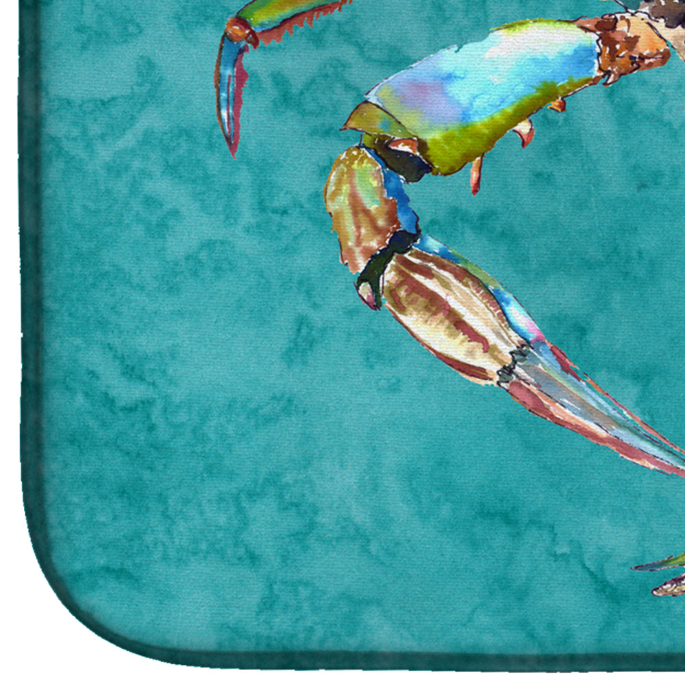 Crab Dish Drying Mat Absorbent Dish Drying Mat Pad for Kitchen Counter Dish Drainer Mat for Countertop, 14 x 21", Multicolor