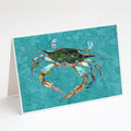 Crab Greeting Cards Pack of 8 Blank Cards with Envelopes Whimsical A7 Size 5x7