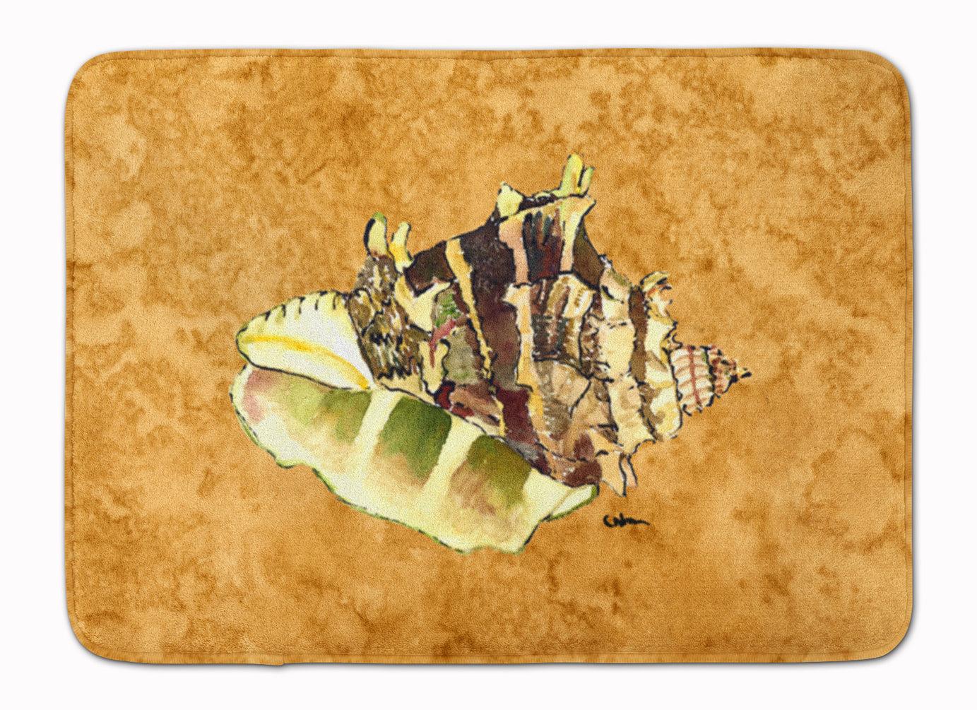 Shell Memory Foam Kitchen Mat Machine Washable Anti-Fatigue Cushion Comfort Bath or Kitchen Rug
