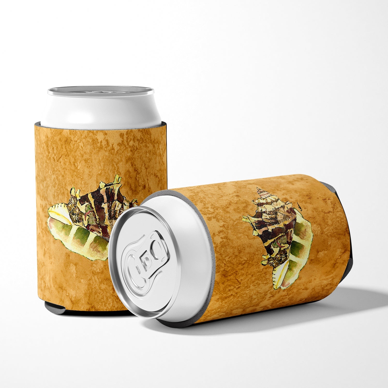 Shell Can or Bottle Hugger Cooler Sleeve for Standard 12 oz Cans, Insulated Foam Beer & Soda Can Hugger Reusable