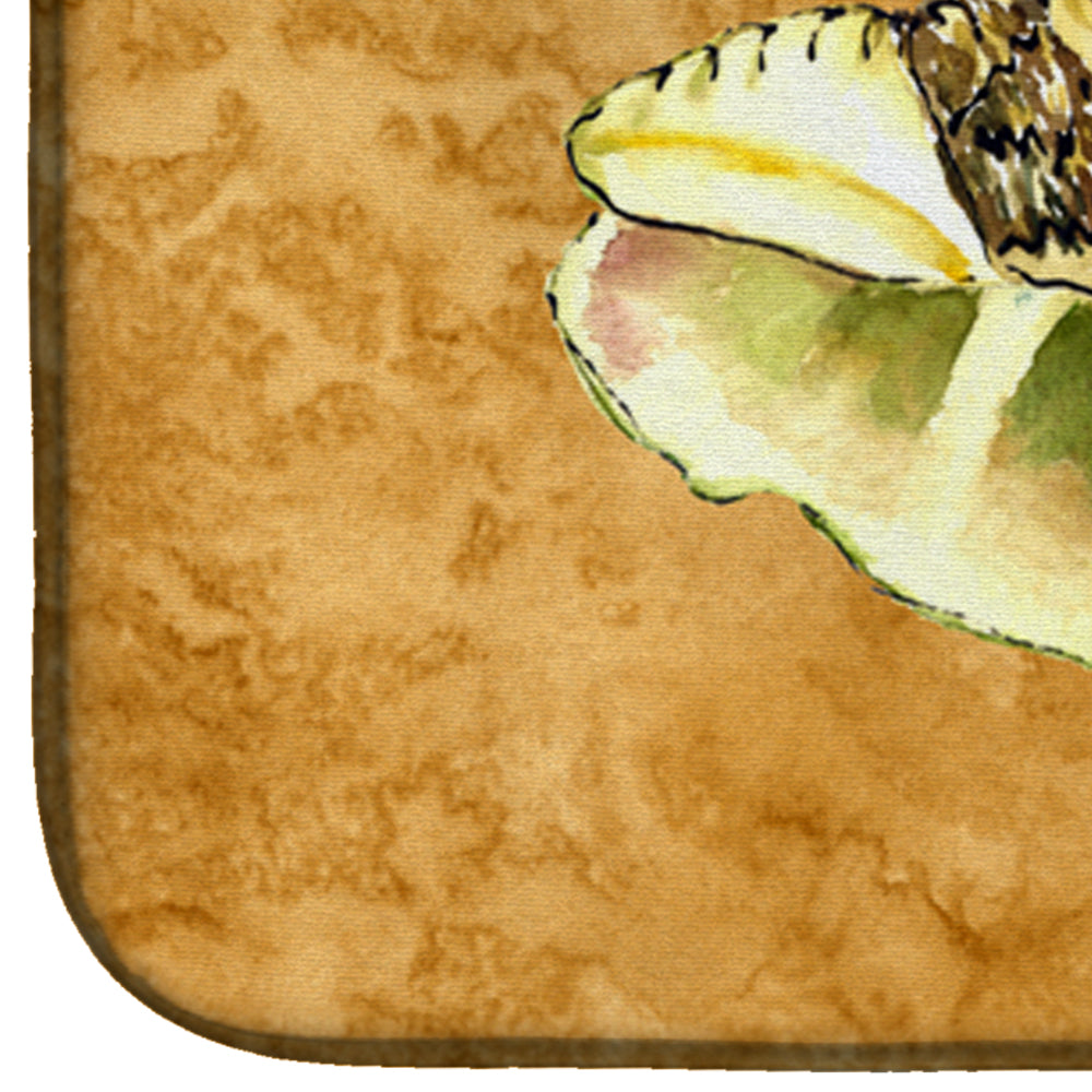 Shell Dish Drying Mat Absorbent Dish Drying Mat Pad for Kitchen Counter Dish Drainer Mat for Countertop, 14 x 21", Multicolor