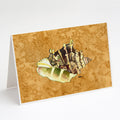 Shell Greeting Cards Pack of 8 Blank Cards with Envelopes Whimsical A7 Size 5x7