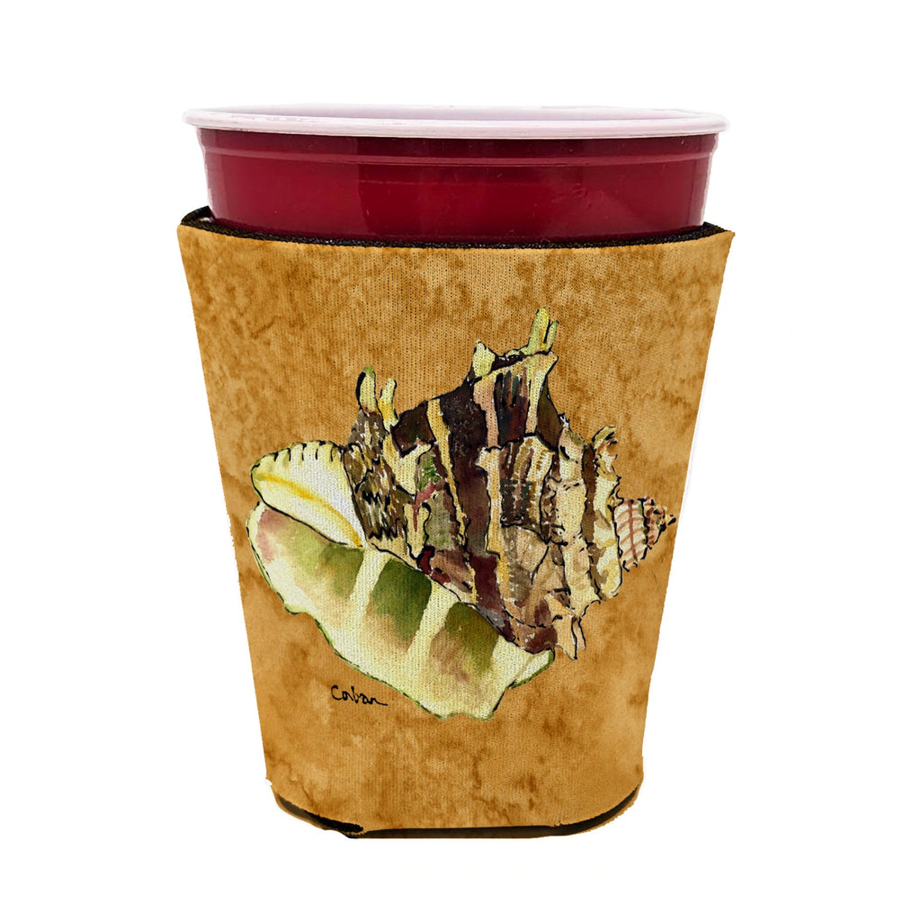 Shell Red Cup Hugger Sleeve for 16–22 oz Party Cups, Insulated Foam Drink Holder for Iced Coffee, Tailgate & BBQ Reusable