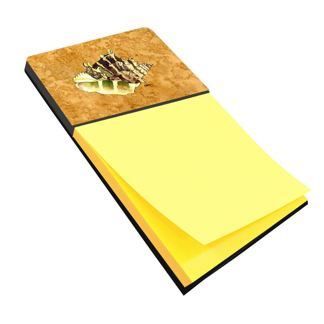 Shell Watercolor Sticky Note Holder Refillable Dispenser Desk Accessory 3x3 Pad Gift