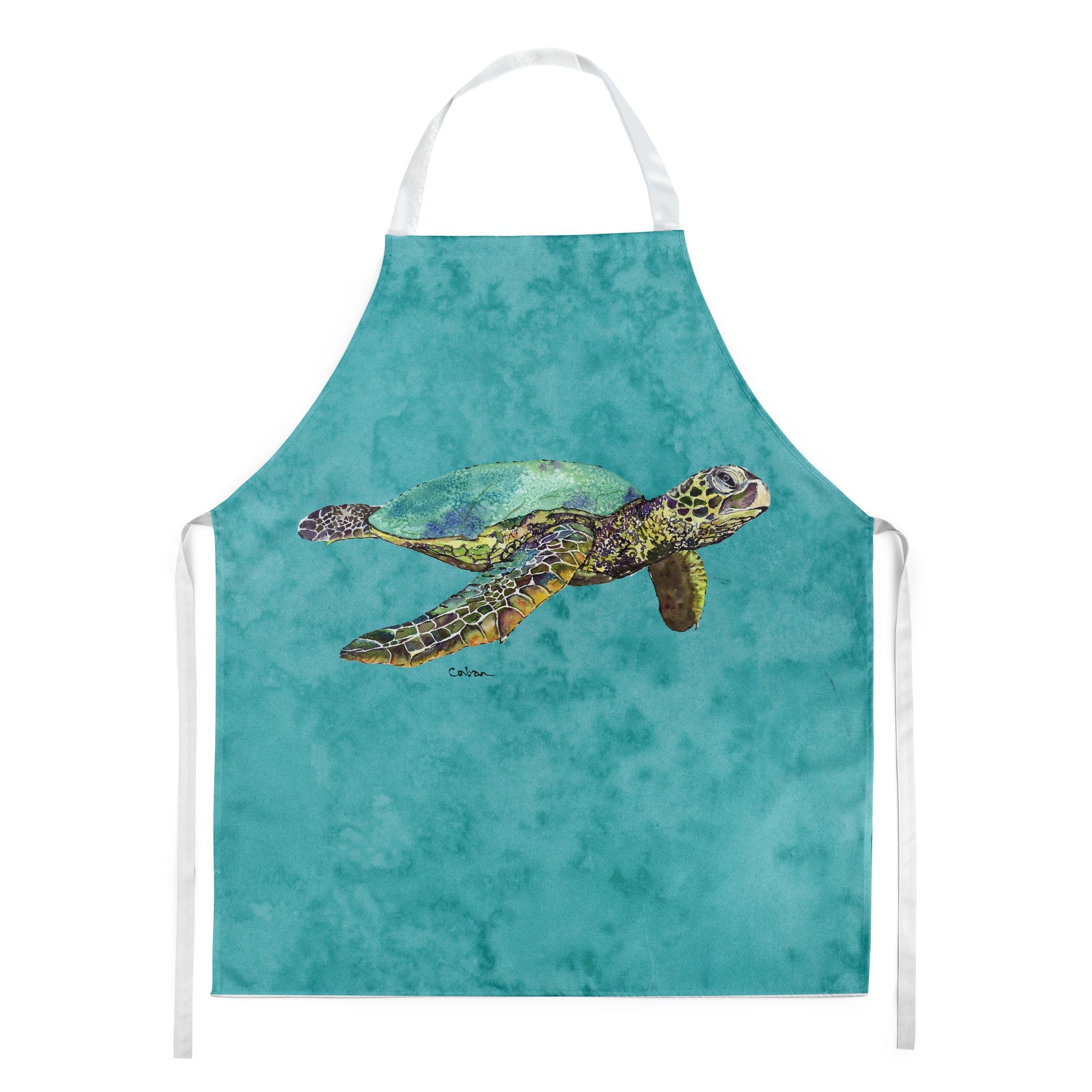 Turtle Apron Cooking Kitchen Server Baking Crafts Gardening for Adult Women Men, Unisex, Large, Multicolor