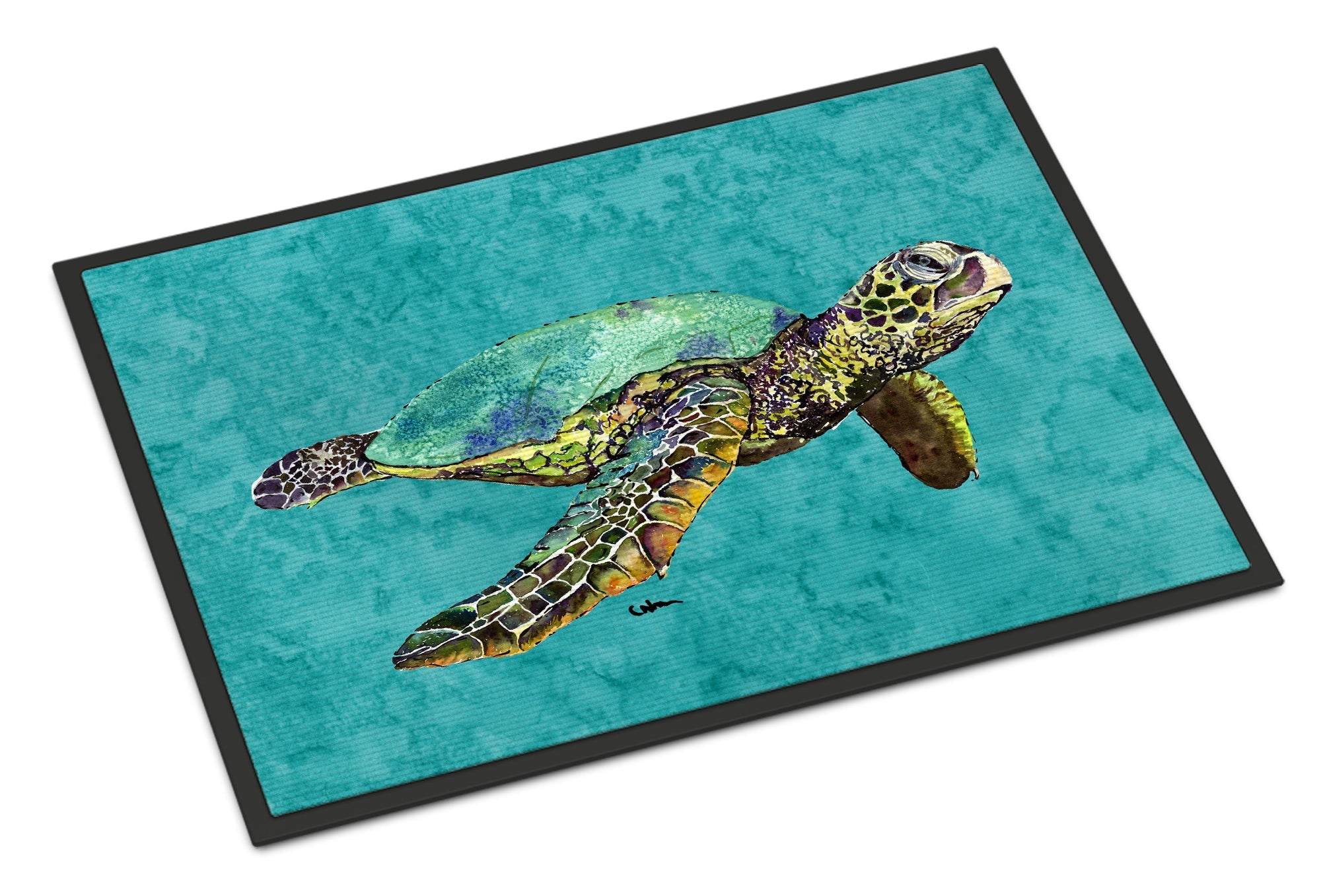 Turtle Doormat Indoor Outdoor 24H X 36W Front Door Mat Rugs for Entryway, Non Slip Washable Low Pile,