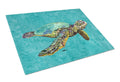 Turtle Cutting Board Tempered Glass Kitchen Cutting Surface, Heat Resistant Chopping, Non-Slip Feet, Food Prep & Serving