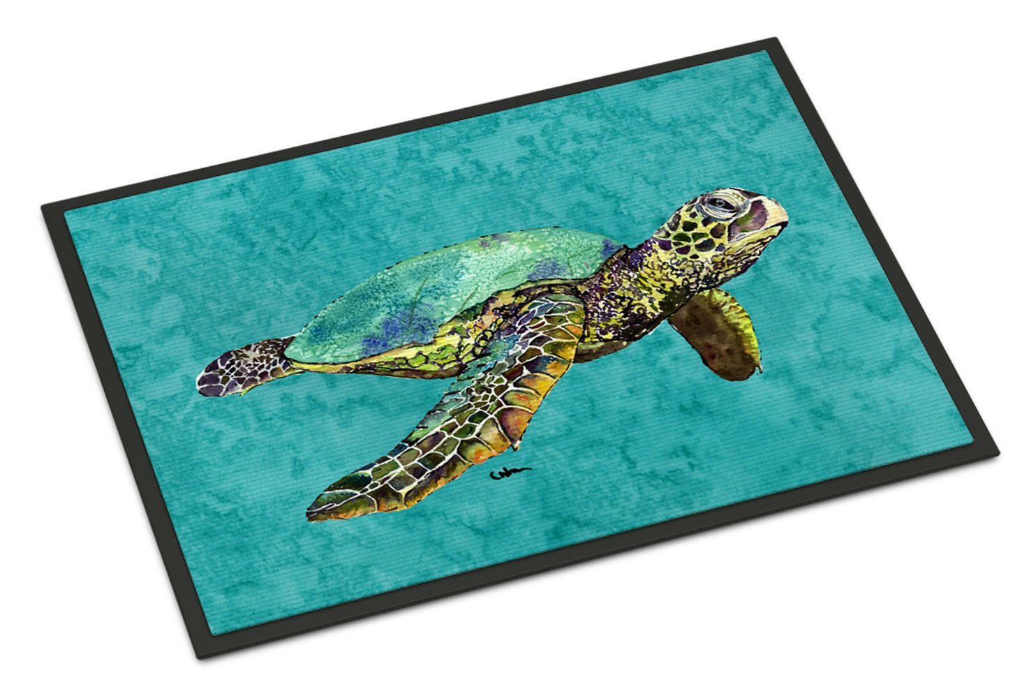 Turtle Doormat Indoor Outdoor 18H X 27W Front Door Mat Rugs for Entryway, Non Slip Washable