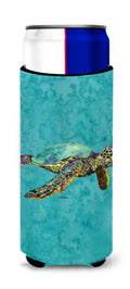 Turtle Slim Can Hugger , Insulated Foam Hugger for 12 oz Slim Cans, Beer Bottles & Water Bottles, Printed in USA