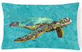 Turtle Decorative Throw Pillow 12x16 Indoor Outdoor Accent Cushion, Fabric Cover with Insert for Sofa, Bed, Porch & Living Room