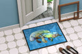Manatee Doormat Indoor Outdoor 24H X 36W Front Door Mat Rugs for Entryway, Non Slip Washable Low Pile,