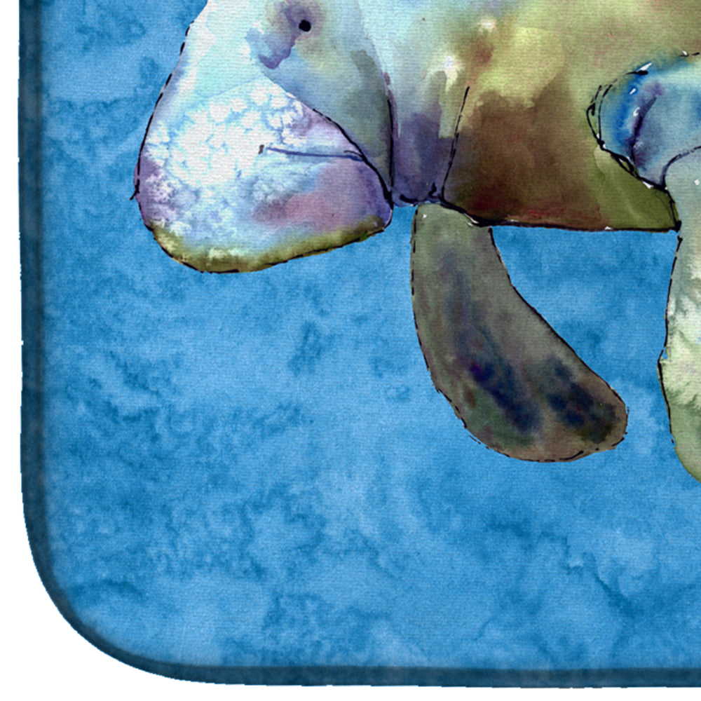 Manatee Dish Drying Mat Absorbent Dish Drying Mat Pad for Kitchen Counter Dish Drainer Mat for Countertop, 14 x 21", Multicolor