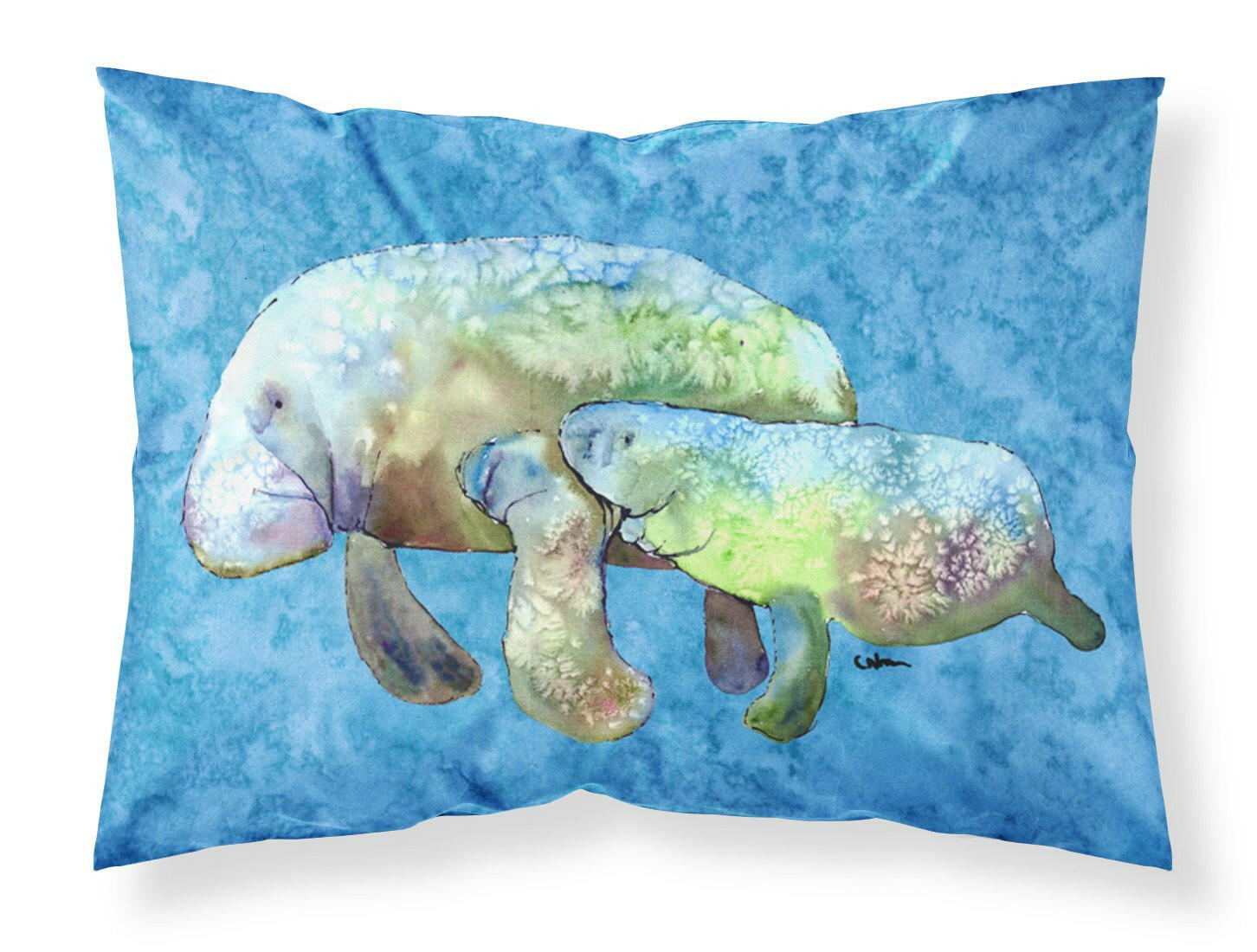 Manatee Standard Pillowcase Lightweight Super Soft Easy Care Decorative Artwork Pillowcase, Standard