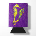 Seahorse Can or Bottle Hugger Cooler Sleeve for Standard 12 oz Cans, Insulated Foam Beer & Soda Can Hugger Reusable