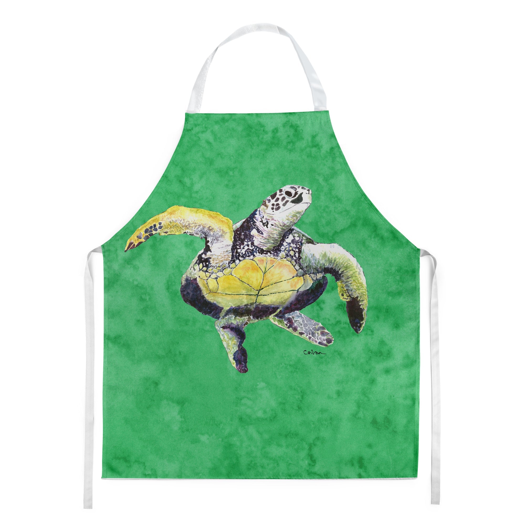 Turtle Apron Cooking Kitchen Server Baking Crafts Gardening for Adult Women Men, Unisex, Large, Multicolor