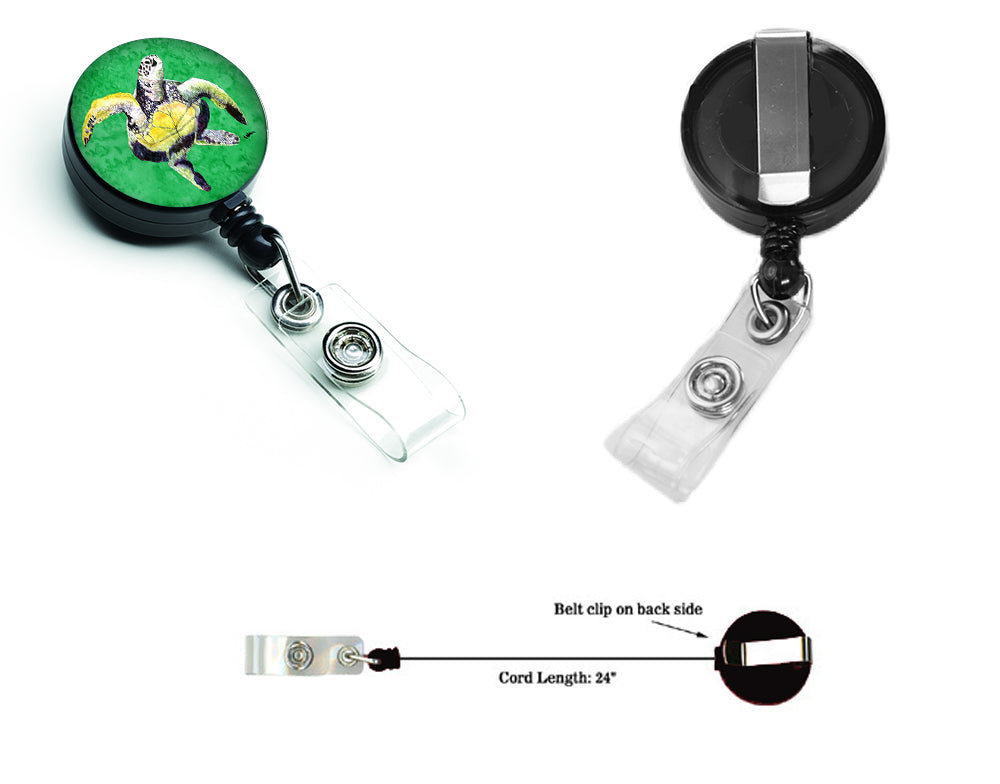 Turtle Retractable Badge Reel for Nurses ID Badge Holder with Clip Retractable Employee Badge Holder, Belt Clip