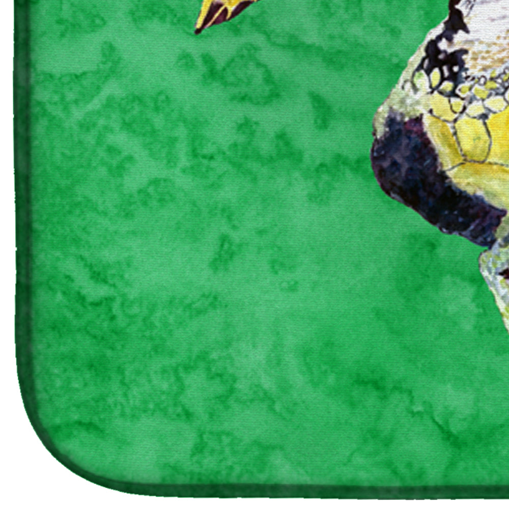 Turtle Dish Drying Mat Absorbent Dish Drying Mat Pad for Kitchen Counter Dish Drainer Mat for Countertop, 14 x 21", Multicolor