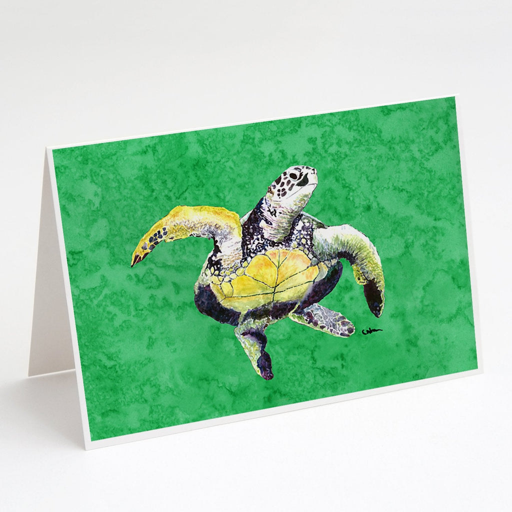 Turtle Greeting Cards Pack of 8 Blank Cards with Envelopes Whimsical A7 Size 5x7