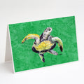 Turtle Greeting Cards Pack of 8 Blank Cards with Envelopes Whimsical A7 Size 5x7