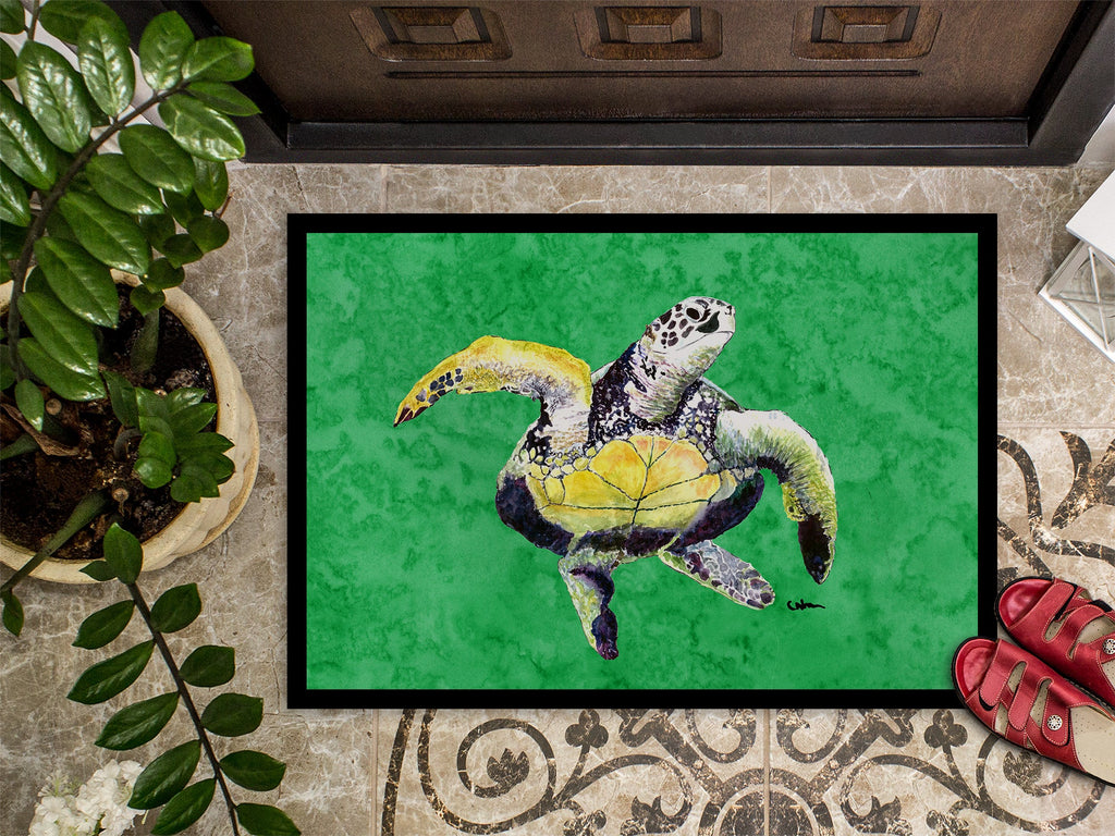 Turtle Doormat Indoor Outdoor 24H X 36W Front Door Mat Rugs for Entryway, Non Slip Washable Low Pile,