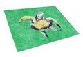 Turtle Cutting Board Tempered Glass Kitchen Cutting Surface, Heat Resistant Chopping, Non-Slip Feet, Food Prep & Serving