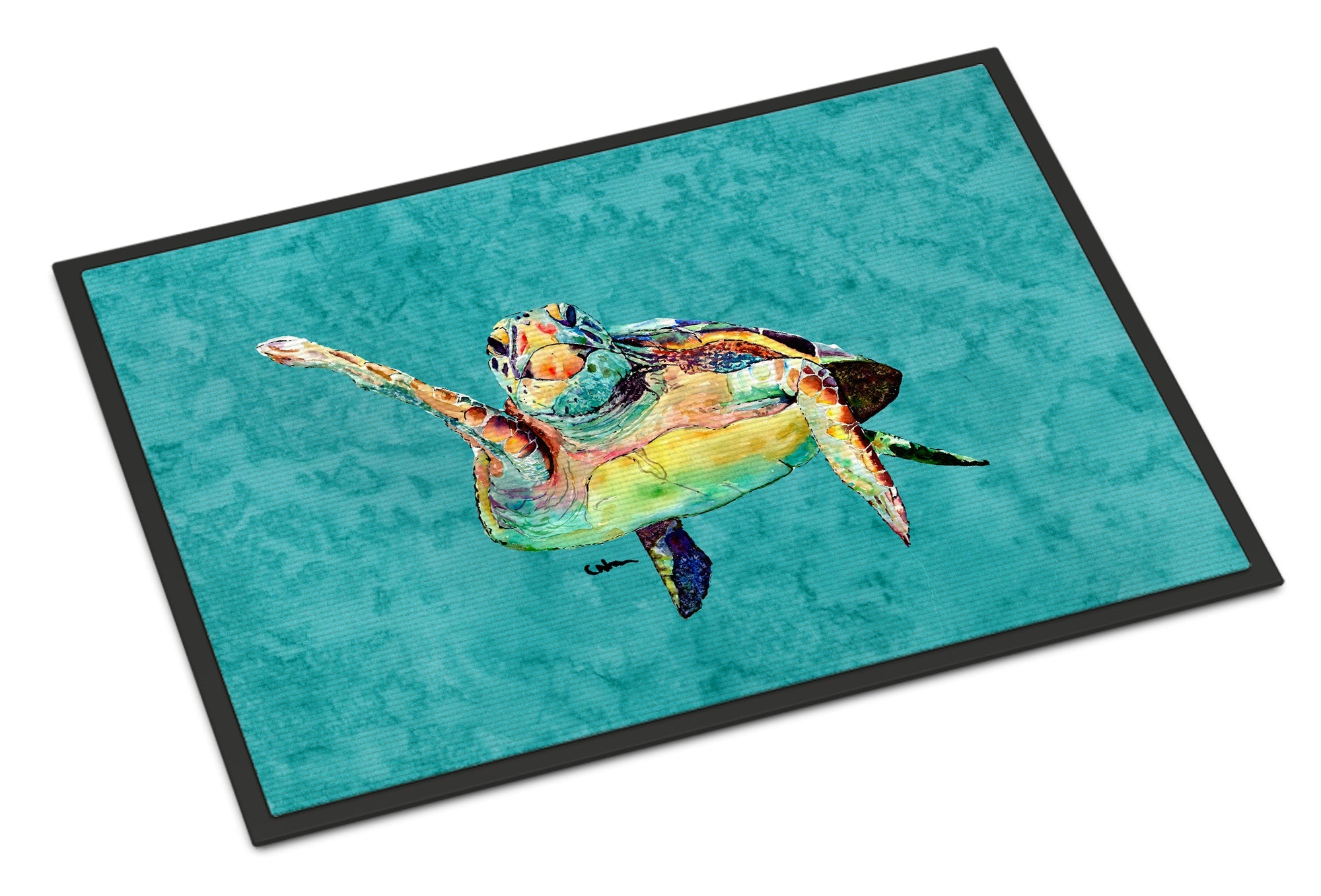 Turtle Doormat Indoor Outdoor 24H X 36W Front Door Mat Rugs for Entryway, Non Slip Washable Low Pile,