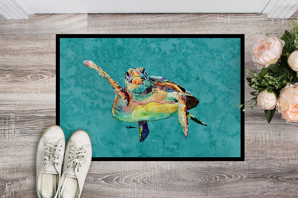 Turtle Doormat Indoor Outdoor 24H X 36W Front Door Mat Rugs for Entryway, Non Slip Washable Low Pile,