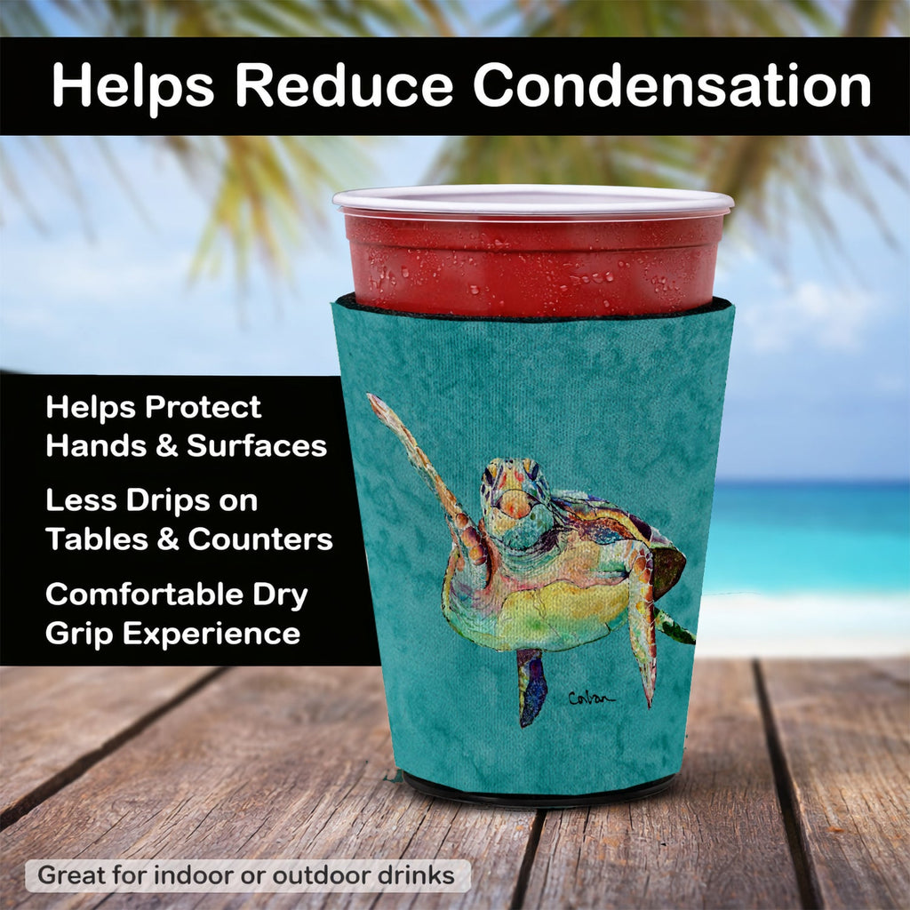 Turtle Red Cup Hugger Sleeve for 16–22 oz Party Cups, Insulated Foam Drink Holder for Iced Coffee, Tailgate & BBQ Reusable