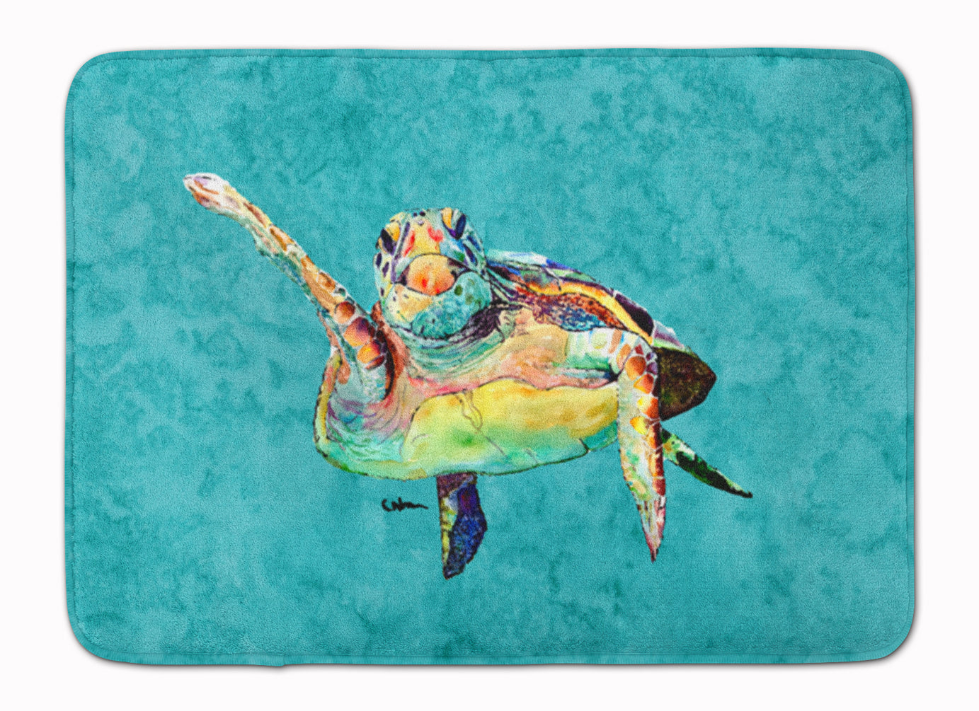 Turtle Memory Foam Kitchen Mat Machine Washable Anti-Fatigue Cushion Comfort Bath or Kitchen Rug