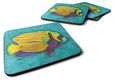 Tropical Fish Foam Coasters Set of 4 Cup Coasters for Indoor Outdoor, Tabletop Protection, Anti Slip, Mouse pad Material