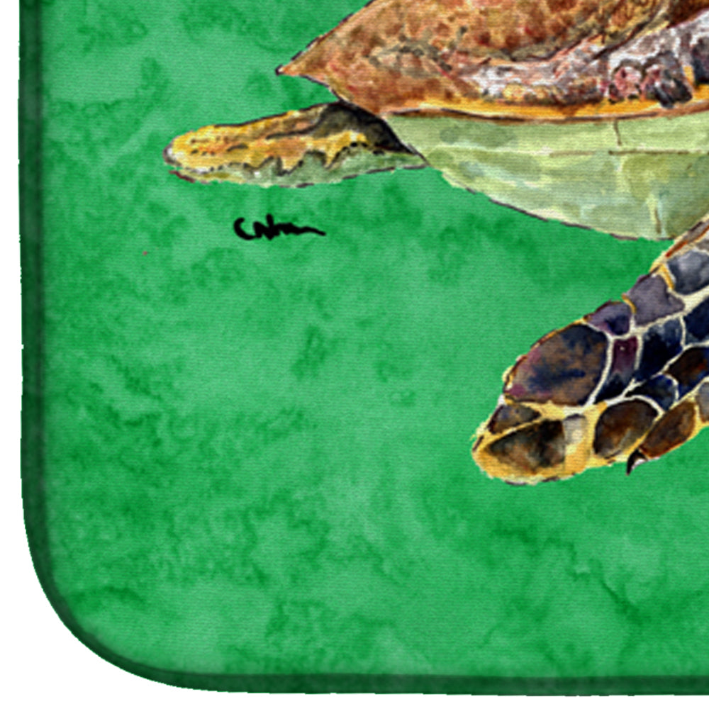 Turtle Dish Drying Mat Absorbent Dish Drying Mat Pad for Kitchen Counter Dish Drainer Mat for Countertop, 14 x 21", Multicolor