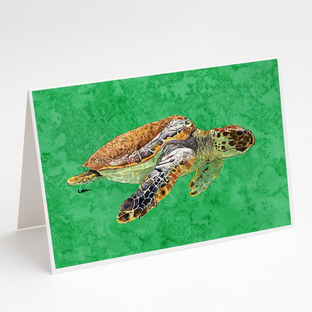 Turtle Greeting Cards Pack of 8 Blank Cards with Envelopes Whimsical A7 Size 5x7