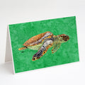 Turtle Greeting Cards Pack of 8 Blank Cards with Envelopes Whimsical A7 Size 5x7