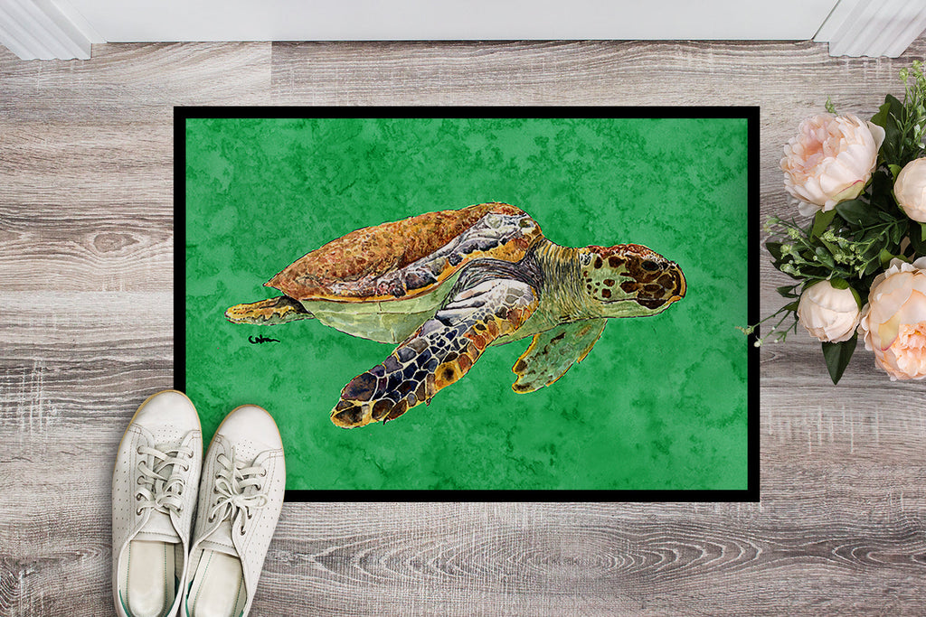 Turtle Doormat Indoor Outdoor 24H X 36W Front Door Mat Rugs for Entryway, Non Slip Washable Low Pile,
