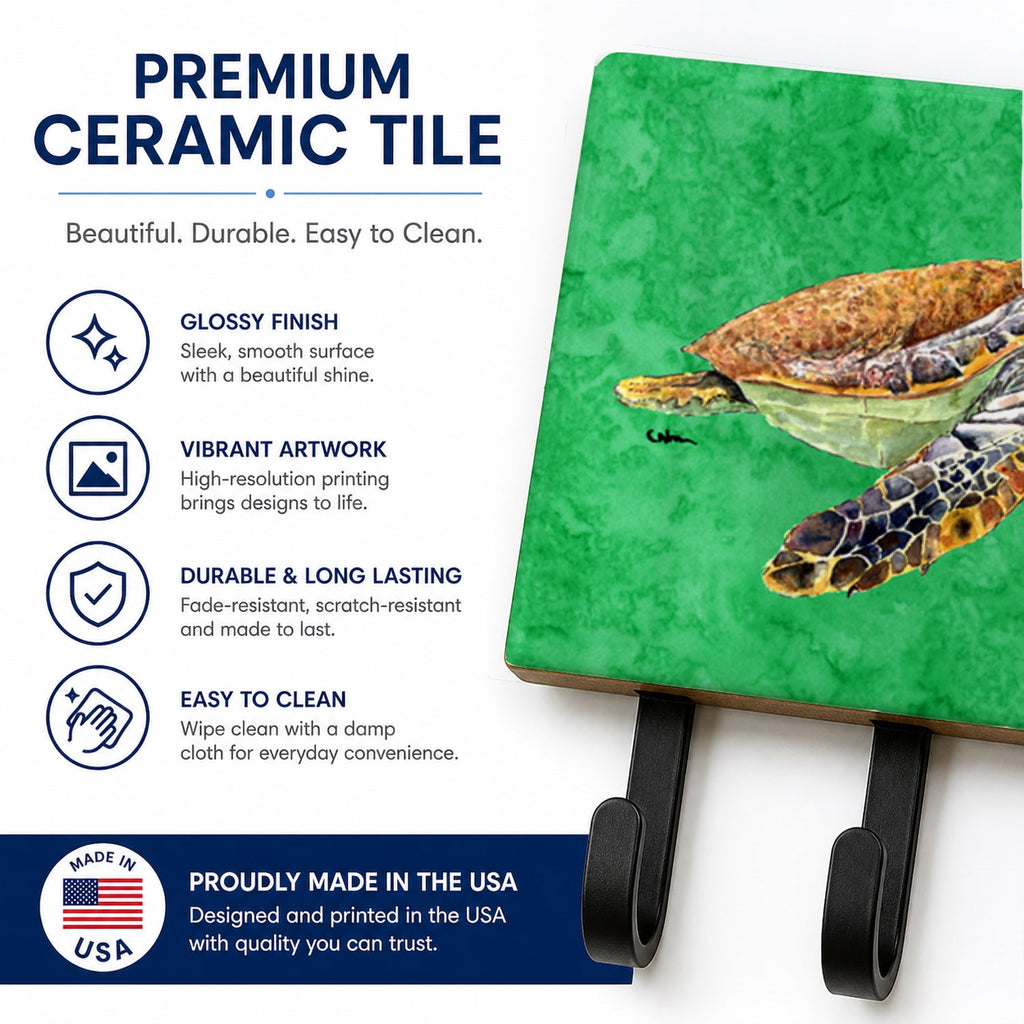 Turtle Leash or Key Holder Wall Hooks, Coat Rack Wall Mount, for Hanging Keys, Towels, Aprons, Leashes