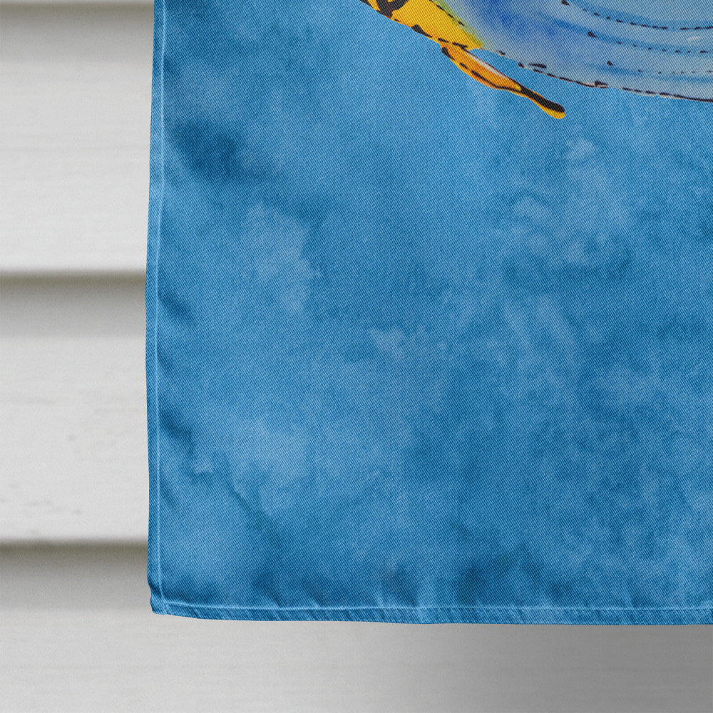 Tropical Fish House Flag 28x40 Porch Sleeve Pole Decorative Outside Yard Banner Artwork Wall Hanging, Polyester