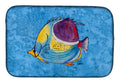 Tropical Fish Dish Drying Mat Absorbent Dish Drying Mat Pad for Kitchen Counter Dish Drainer Mat for Countertop, 14 x 21", Multicolor