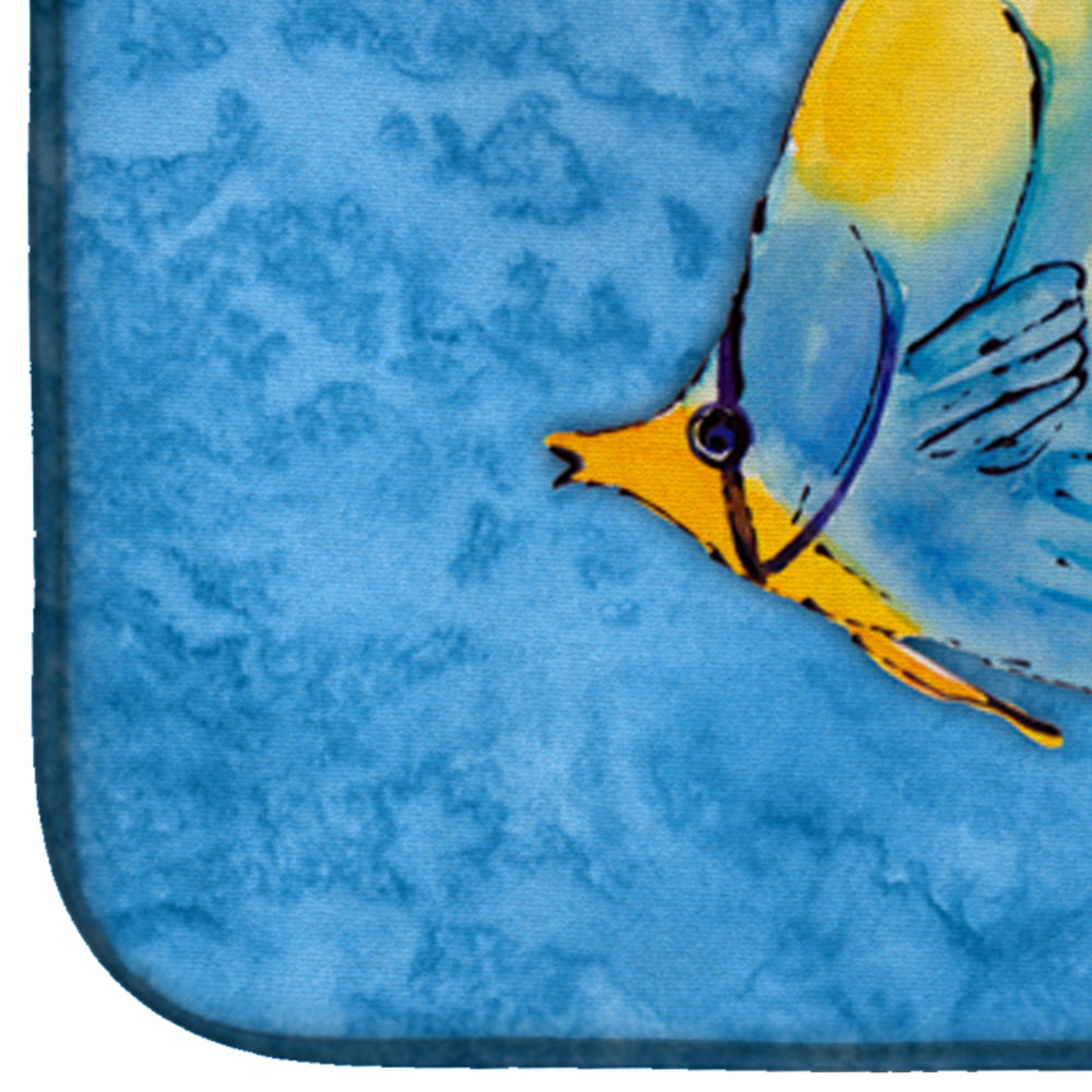 Tropical Fish Dish Drying Mat Absorbent Dish Drying Mat Pad for Kitchen Counter Dish Drainer Mat for Countertop, 14 x 21", Multicolor