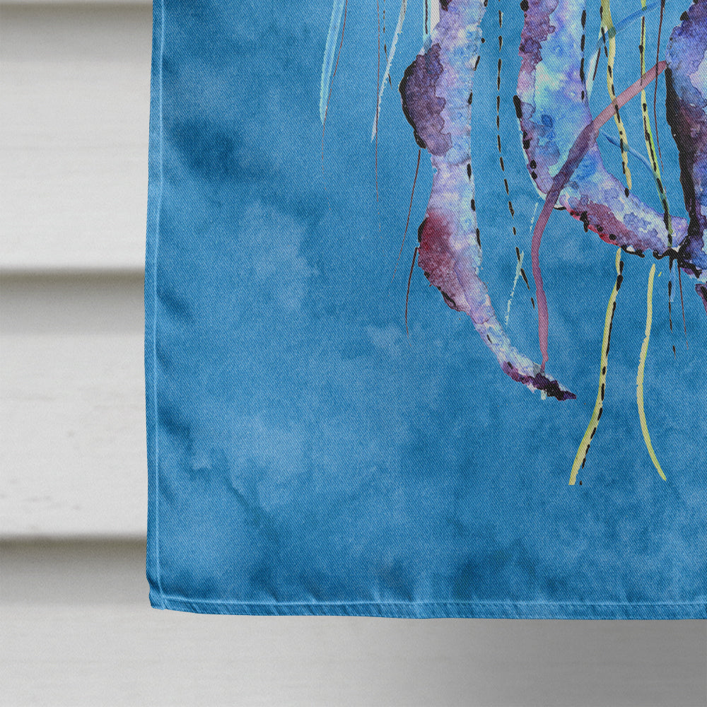 Jellyfish House Flag 28x40 Porch Sleeve Pole Decorative Outside Yard Banner Artwork Wall Hanging, Polyester