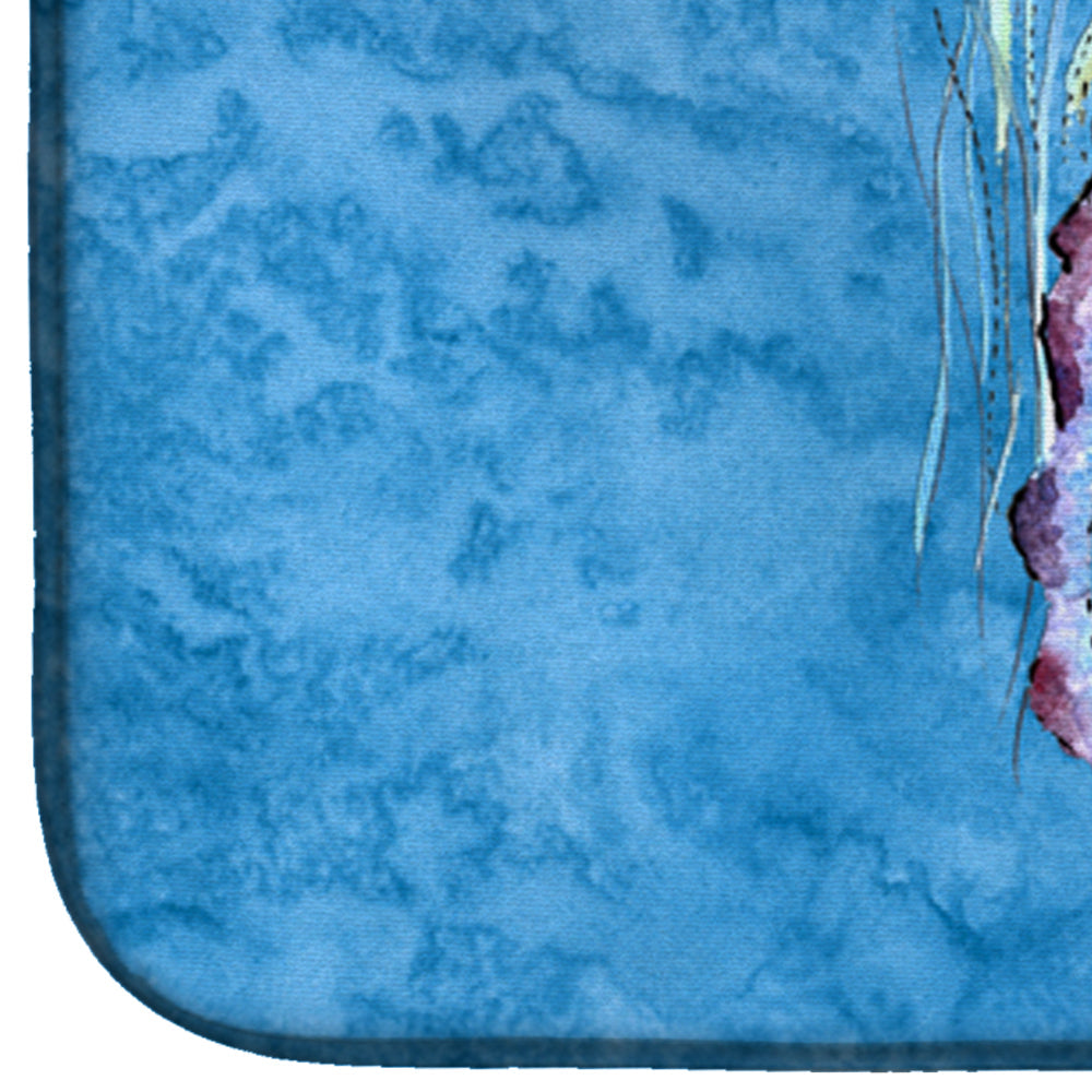 Jellyfish Dish Drying Mat Absorbent Dish Drying Mat Pad for Kitchen Counter Dish Drainer Mat for Countertop, 14 x 21", Multicolor
