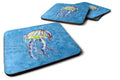 Jellyfish Foam Coasters Set of 4 Cup Coasters for Indoor Outdoor, Tabletop Protection, Anti Slip, Mouse pad Material