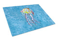 Jellyfish Cutting Board Tempered Glass Kitchen Cutting Surface, Heat Resistant Chopping, Non-Slip Feet, Food Prep & Serving