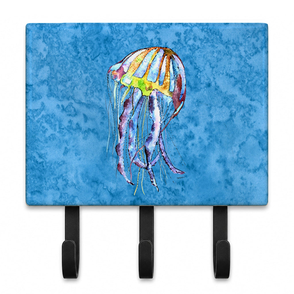 Jellyfish Leash or Key Holder Wall Hooks, Coat Rack Wall Mount, for Hanging Keys, Towels, Aprons, Leashes